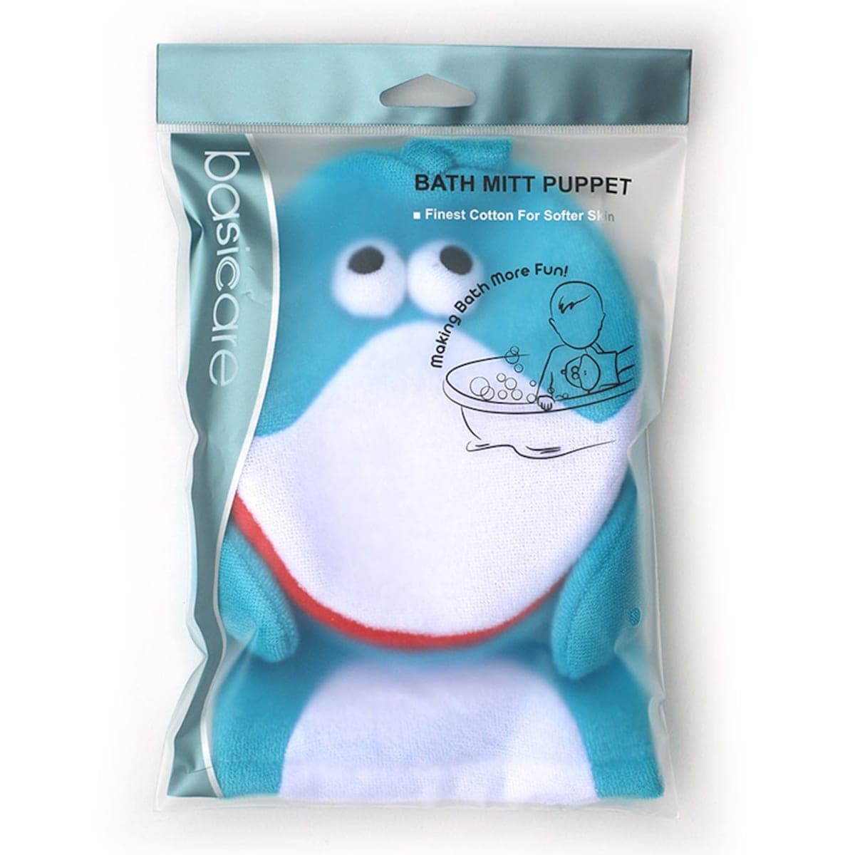 Basicare Bath Mitt Dolphin Single