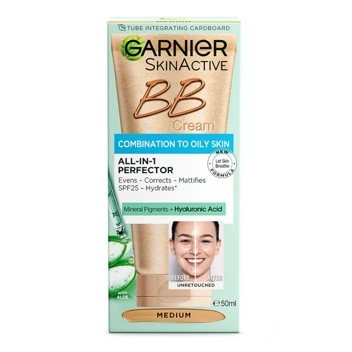 Garnier Bb Cream All-In-One Perfector Oil Free Spf25 Medium 50Ml