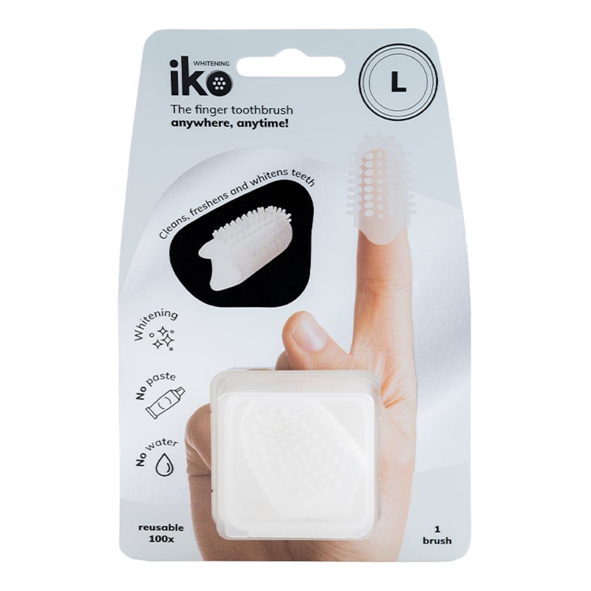 Iko Whitening Finger Toothbrush Size Large