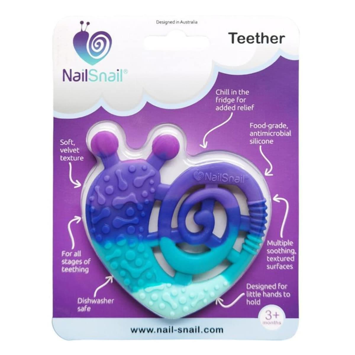 Thumbnail Nail Snail Bold Baby Teether Single