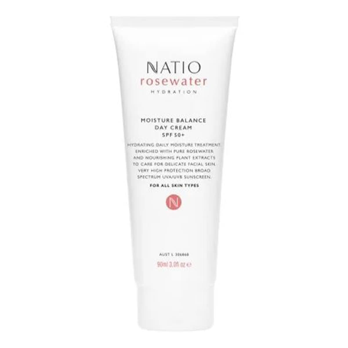 Thumbnail Natio Rosewater Hydration Moisture Balance Day Cream Spf50 90Ml