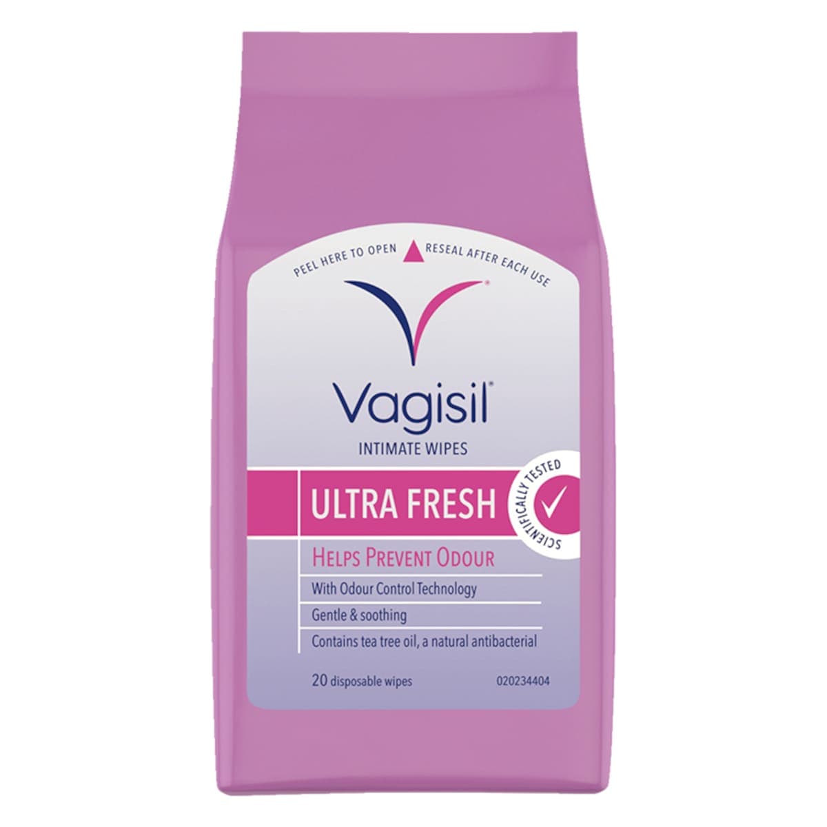 Thumbnail Vagisil Intimate Wipes Ultra Fresh 20 Pack