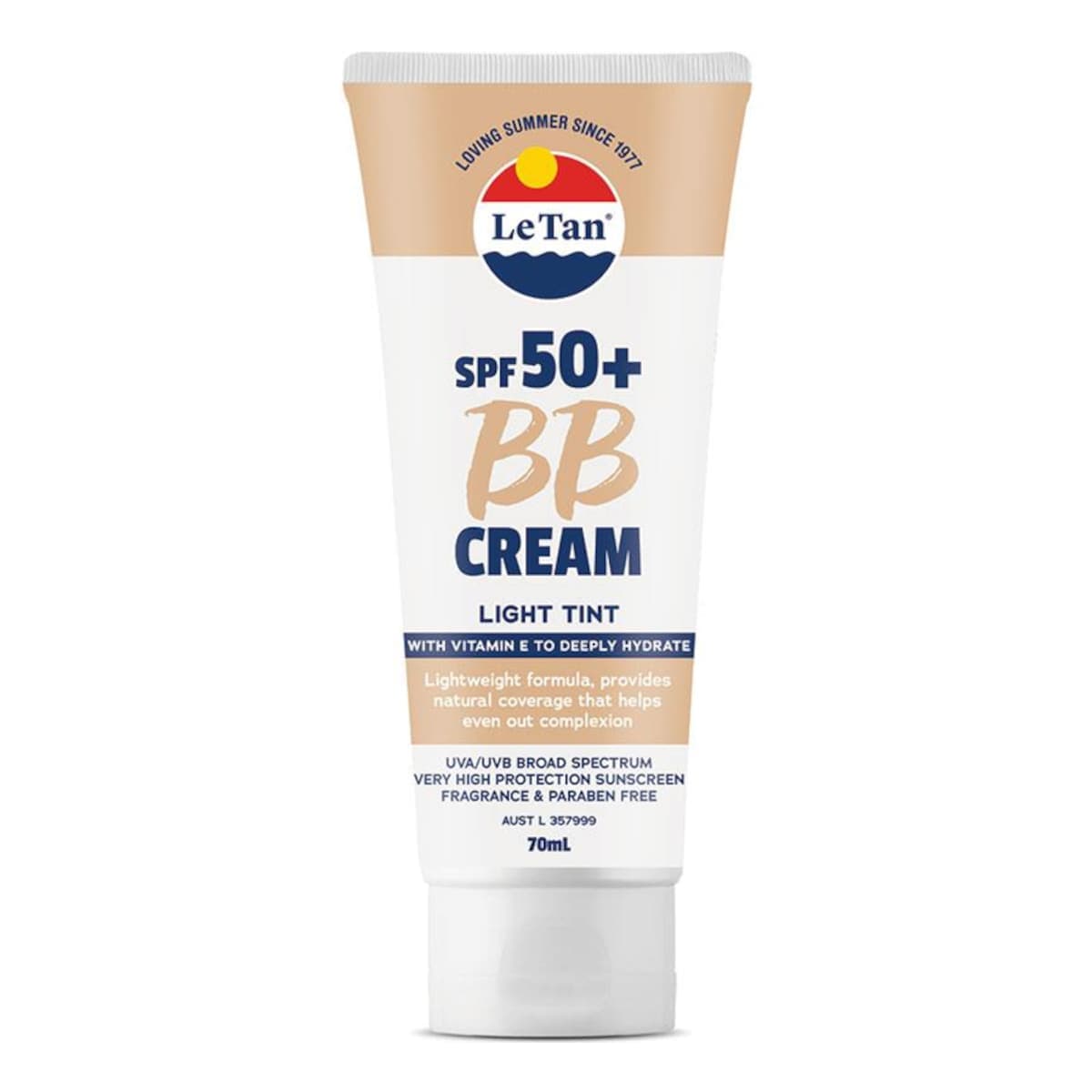 Le Tan Spf50+ Bb Cream Light Tint 70Ml