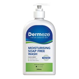 Dermeze Moisturising Soap Free Wash 500Ml