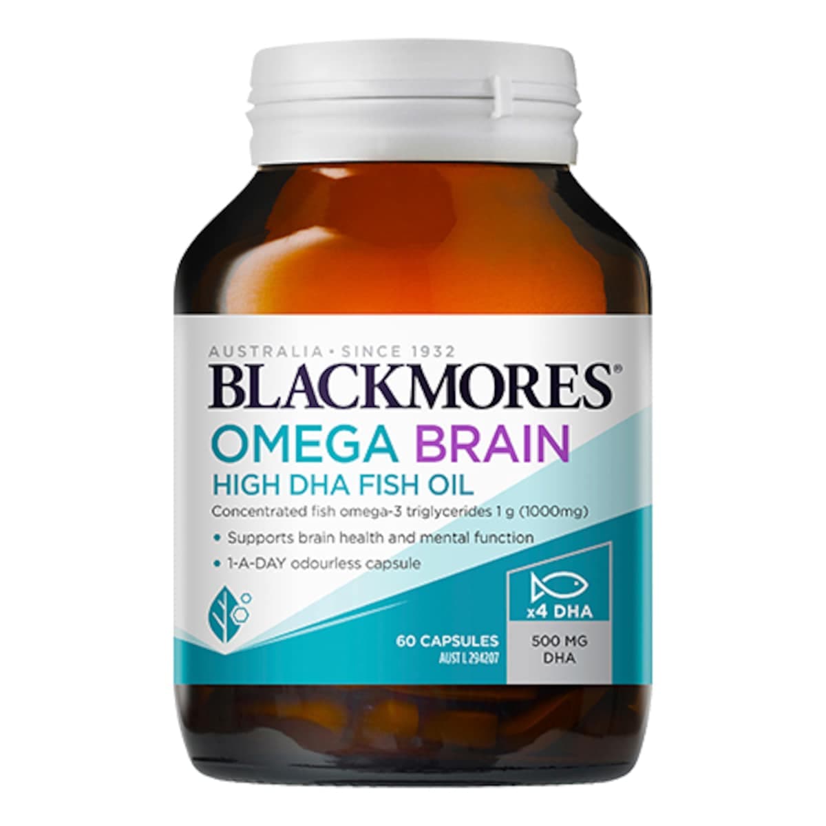 Thumbnail Blackmores Omega Brain Health 60 Capsules