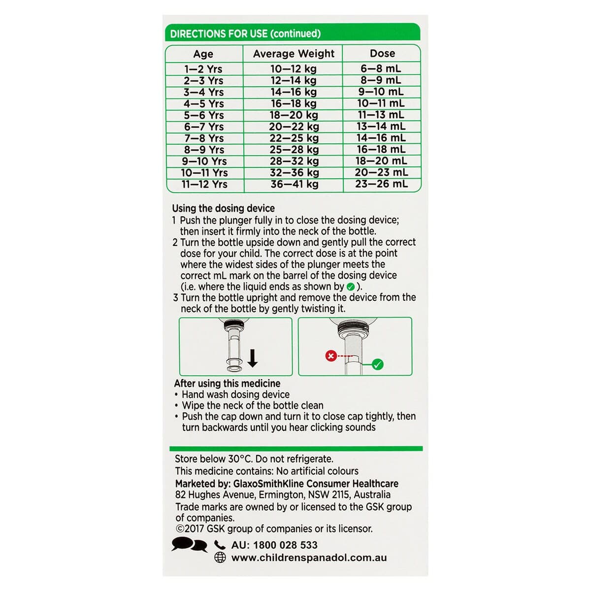 Thumbnail Panadol Children 1-5 Years Strawberry Flavour Colour Free 100ml