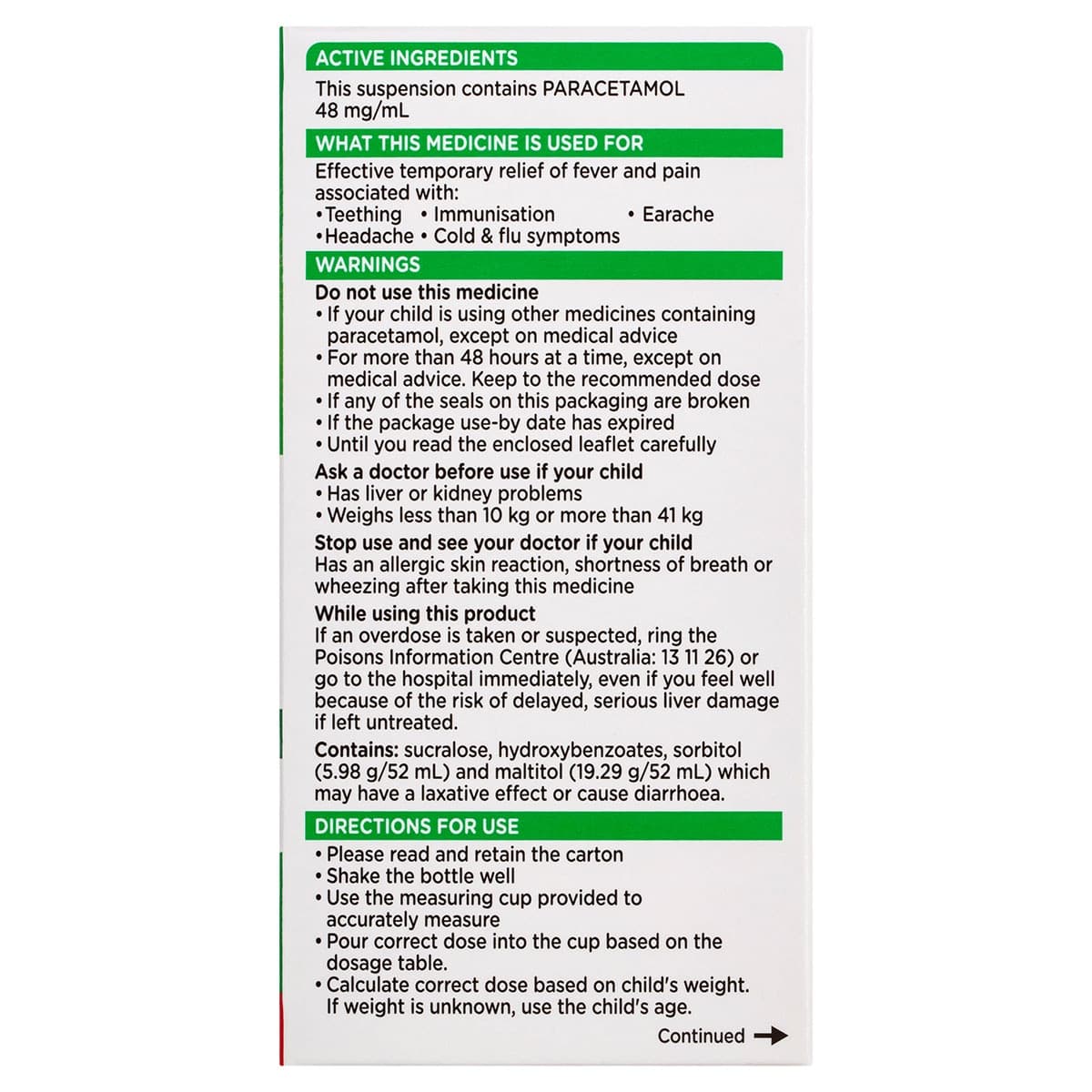 Thumbnail Panadol Children 5-12 Years Fever & Pain Relief Strawberry 100ml