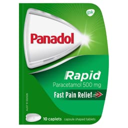 Panadol Rapid Fast Pain Relief Handipak 10 Caplets