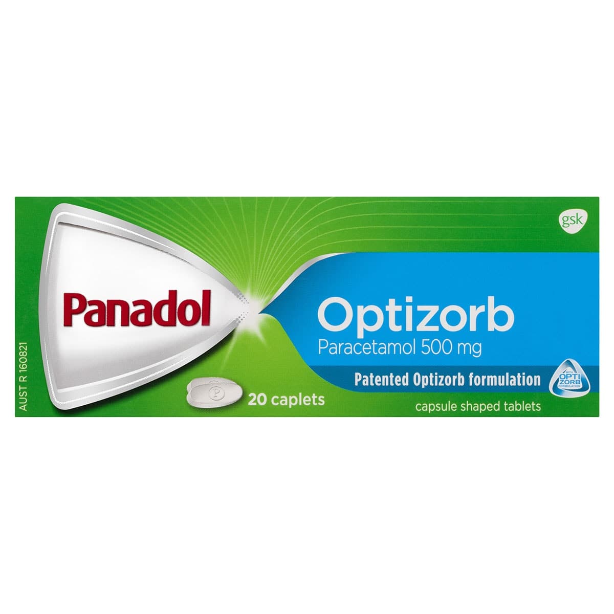 Panadol With Optizorb Pain Relief 20 Caplets