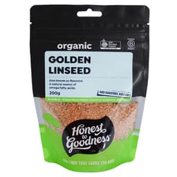 Honest To Goodness Organic Golden Linseed 200G