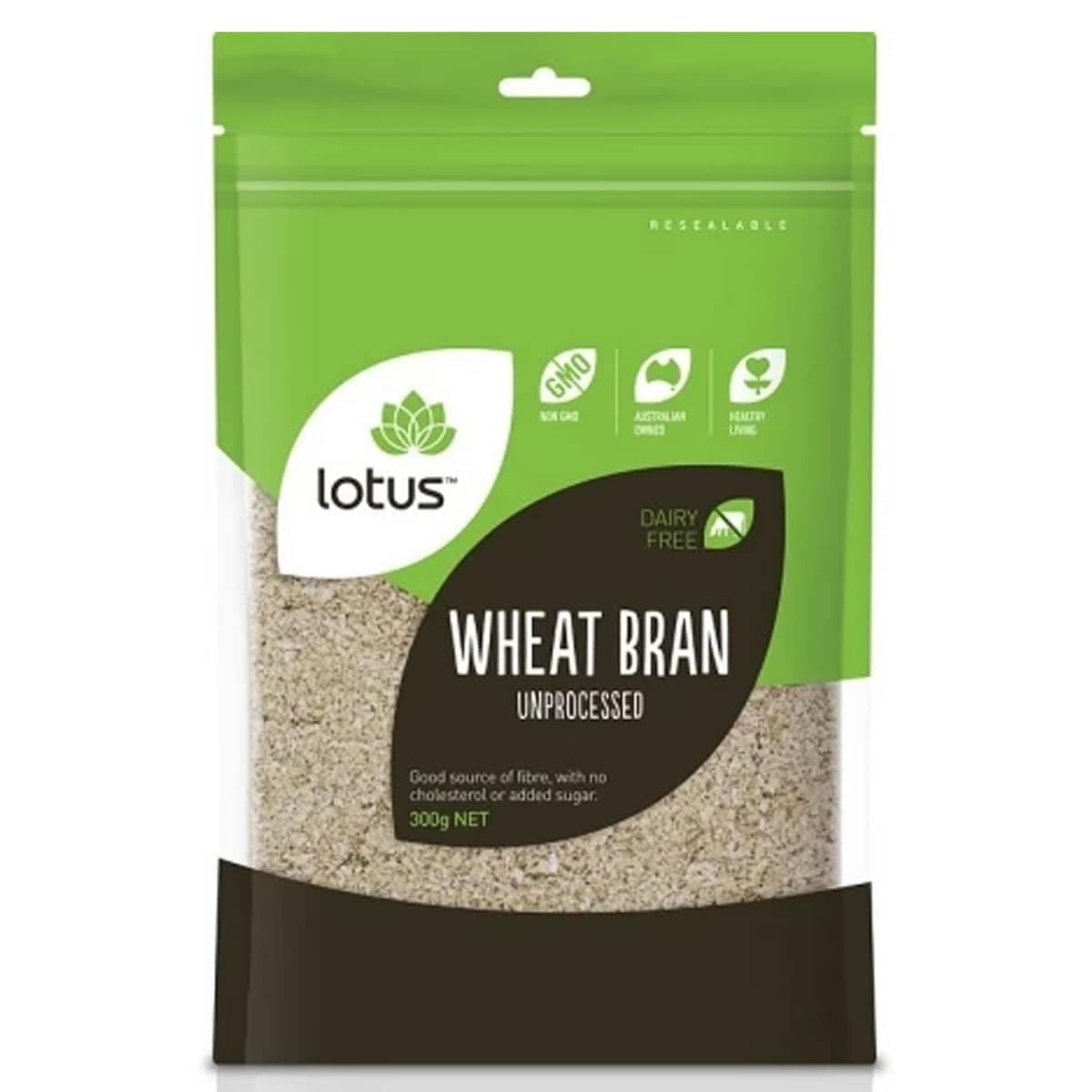 Lotus Wheat Bran Unprocessed 300G