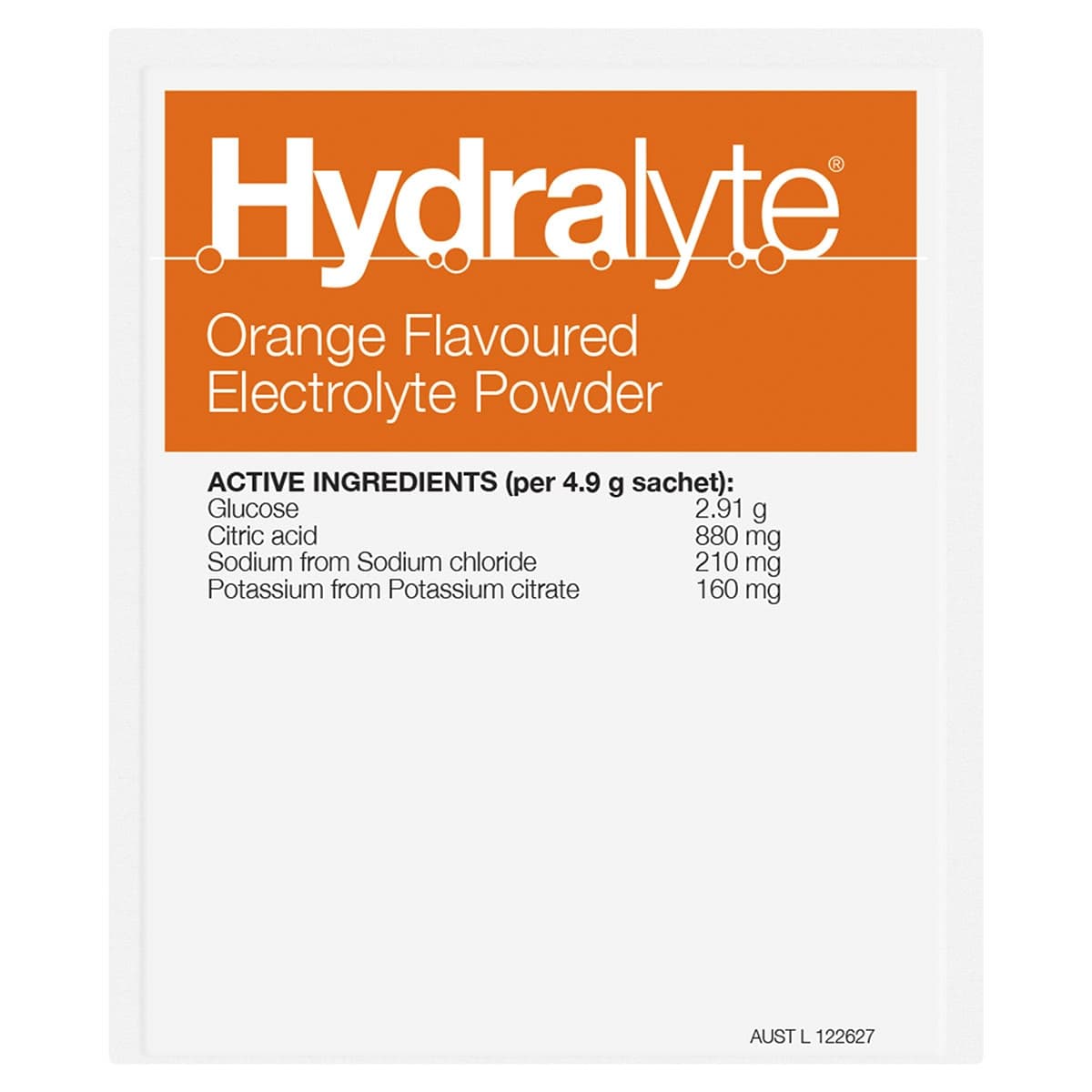 Thumbnail Hydralyte Electrolyte Powder Orange 10 Sachets