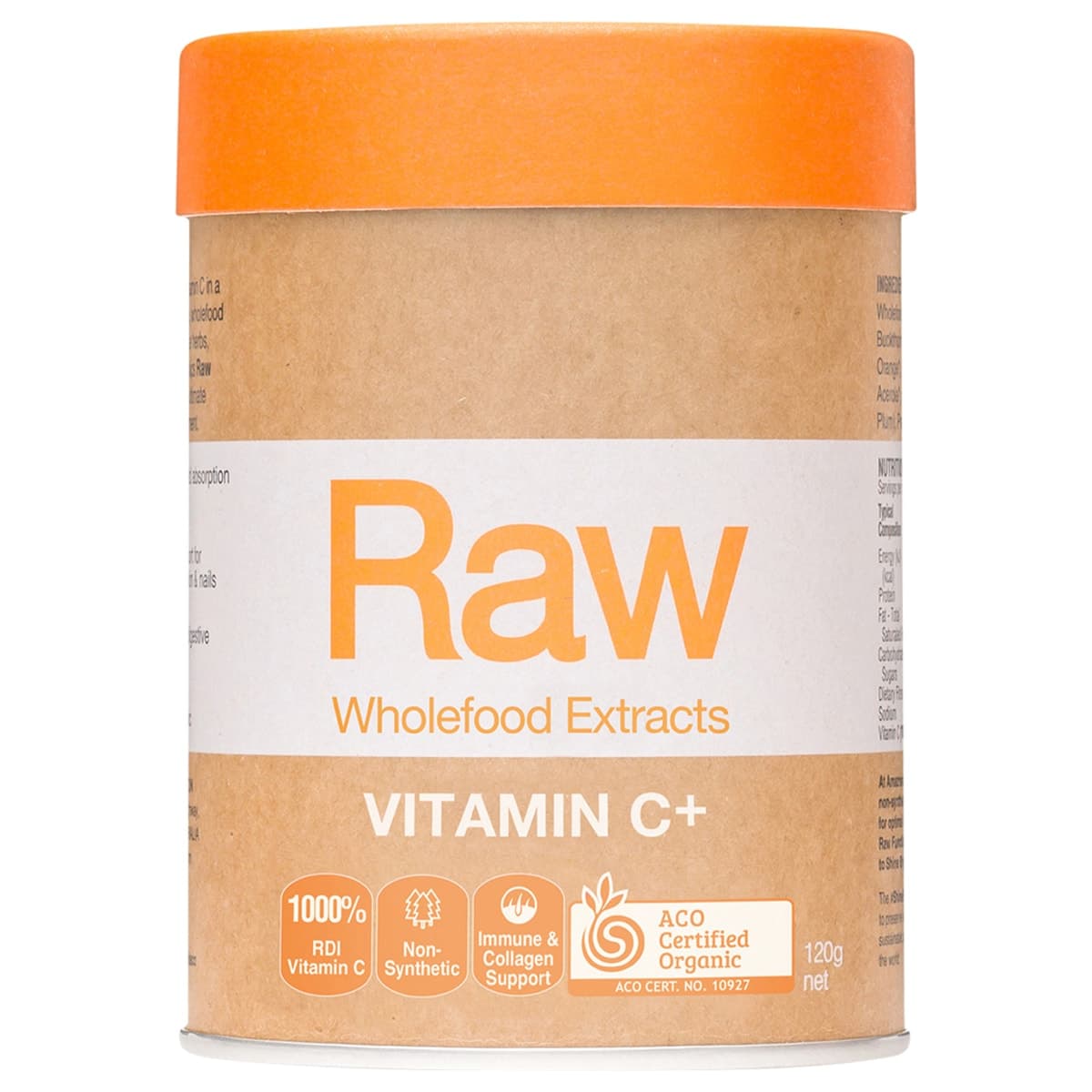 Amazonia Raw Wholefoods Extracts Vitaminc+ Passionfruit 120G