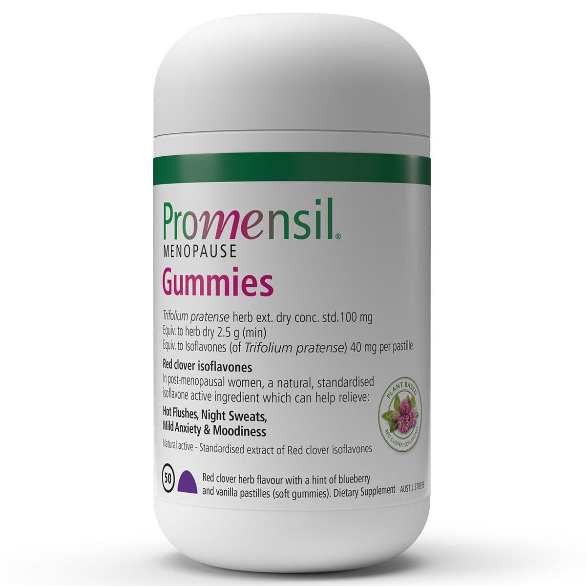 Promensil Menopause Gummies Blueberry 50 Pack