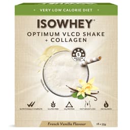 Isowhey Vlcd (Very Low Calorie Diet) & Collagen Shake French Vanilla 18X55G