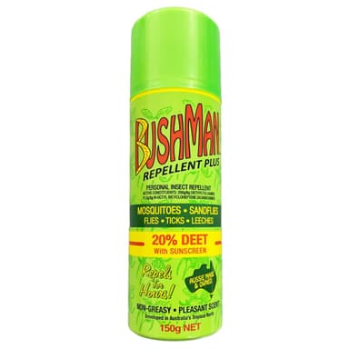 Bushman Plus 20% Deet Insect Repellent With Sunscreen Spray 150G