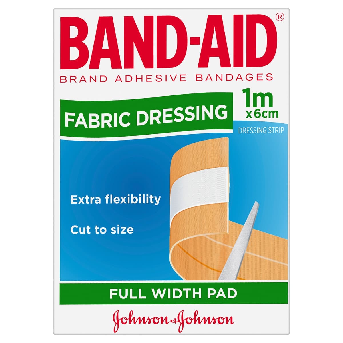 Thumbnail Band-Aid Fabric Dressing Full Width Pad 6Cm X 1M