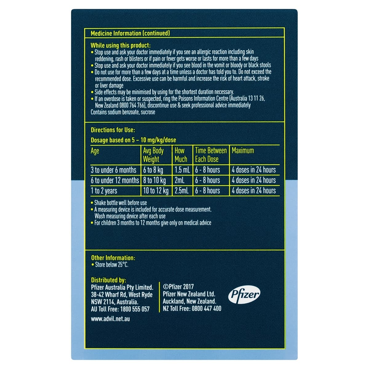 Thumbnail Advil Infant 3 Months - 2 Years Pain & Fever Relief Drops 40ml