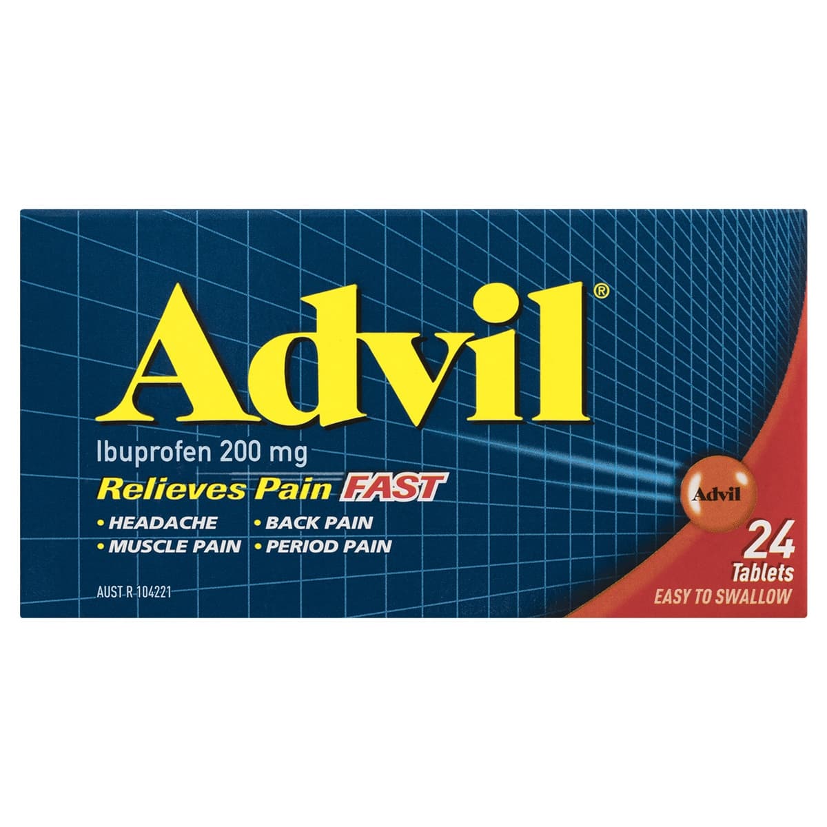 Thumbnail Advil Fast Pain Relief 24 Tablets