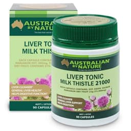 Australian By Nature Liver Tonic Milk Thistle 21000Mg 90 Capsules