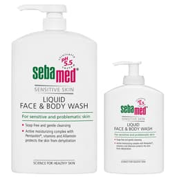 Sebamed Face & Body Wash 1 Litre + 300Ml Wash Bonus Pack