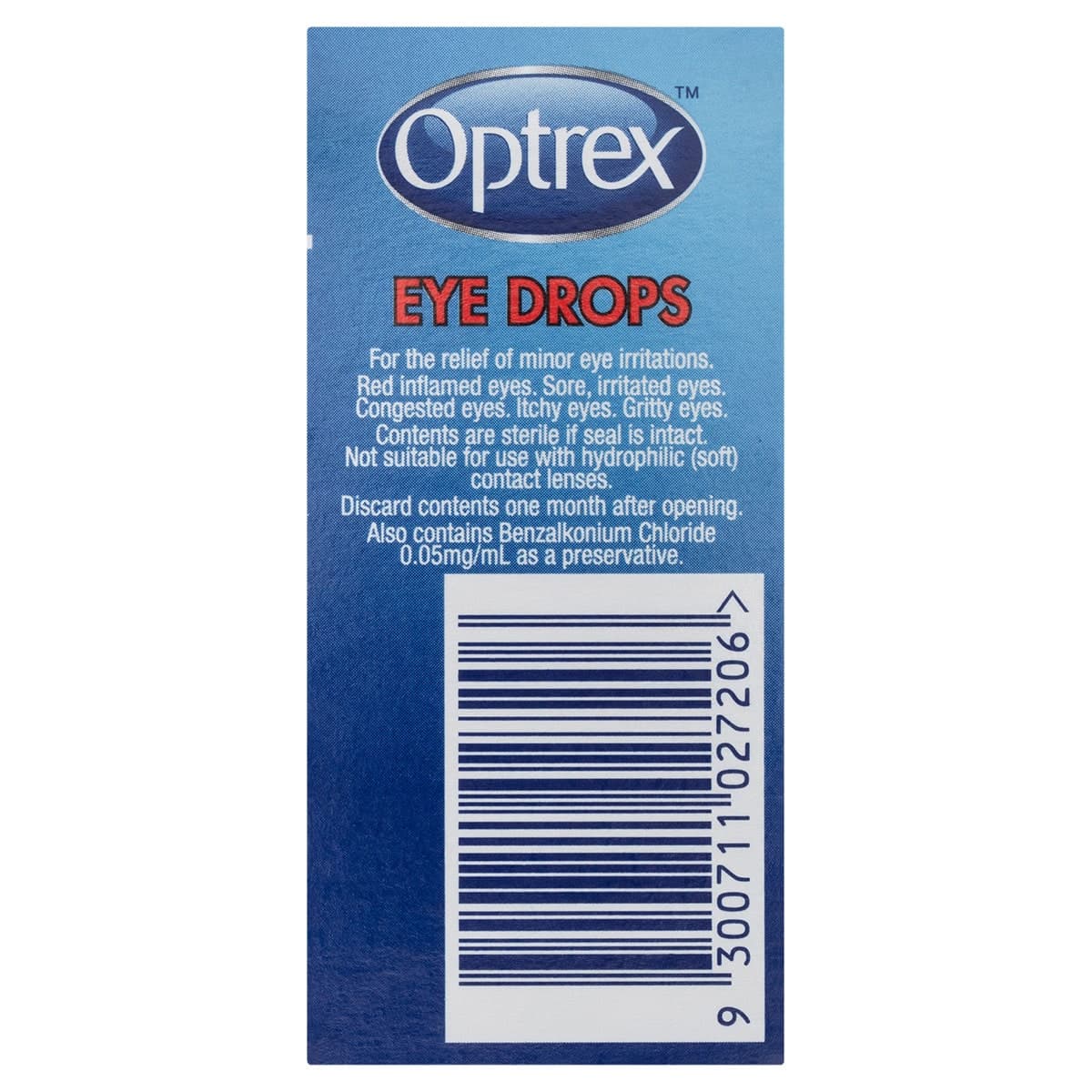 Thumbnail Optrex Eye Drops for Red & Sore Eyes 10ml