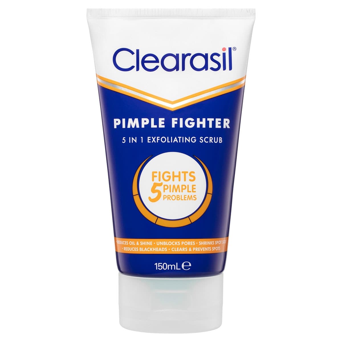 Clearasil Pimple Fighter 5 In 1 Exfoliating Scrub 150Ml