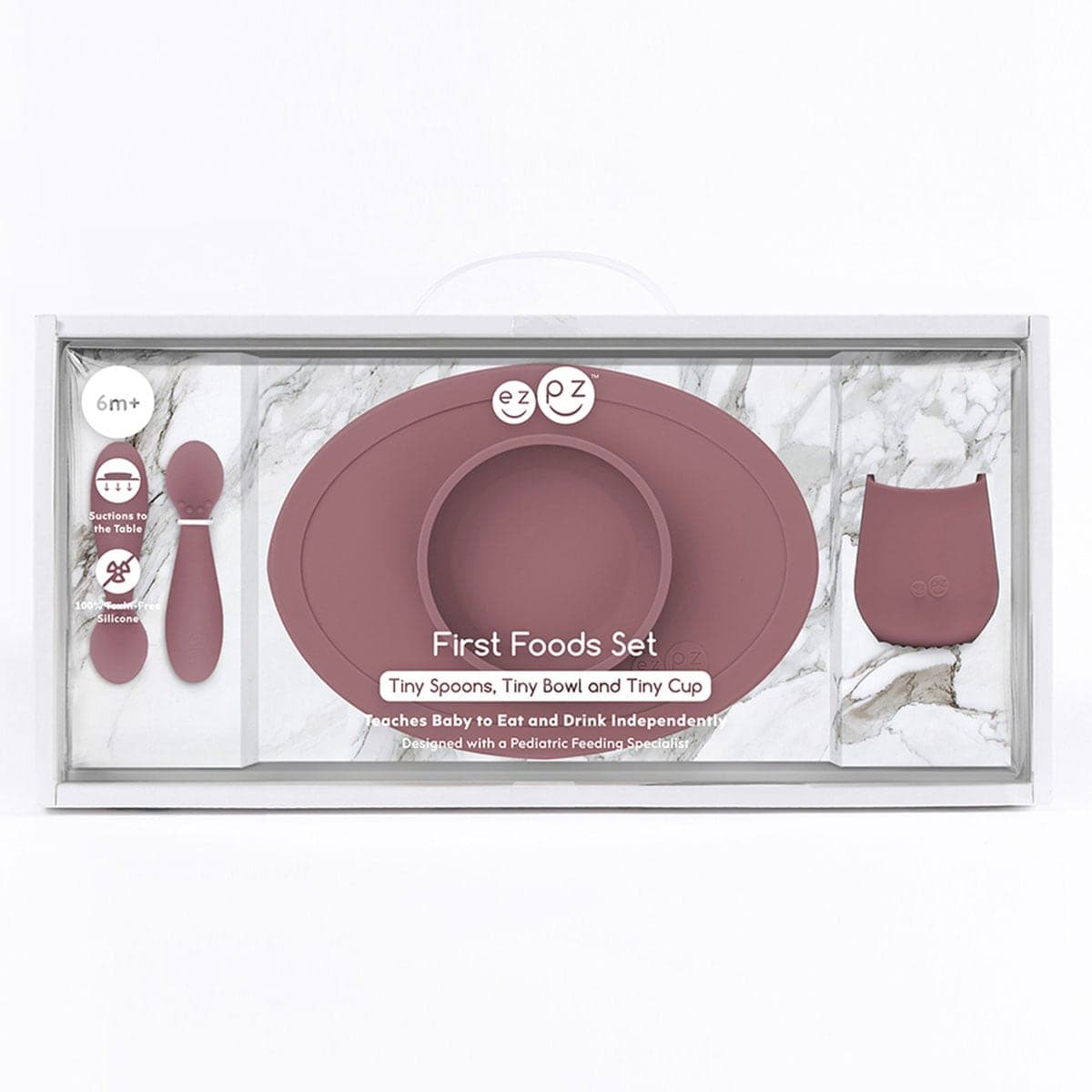 Ezpz Tiny First Foods Set Mauve