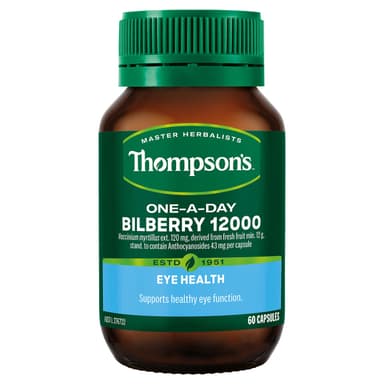 Thompsons One A Day Bilberry 12000Mg 60 Capsules