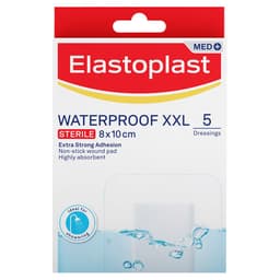 Elastoplast Aqua Protect Dressing Xxl 8Cm X 10Cm 5 Pack