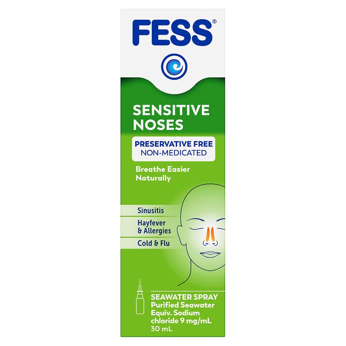 Fess Sensitive Noses Nasal Spray 30Ml