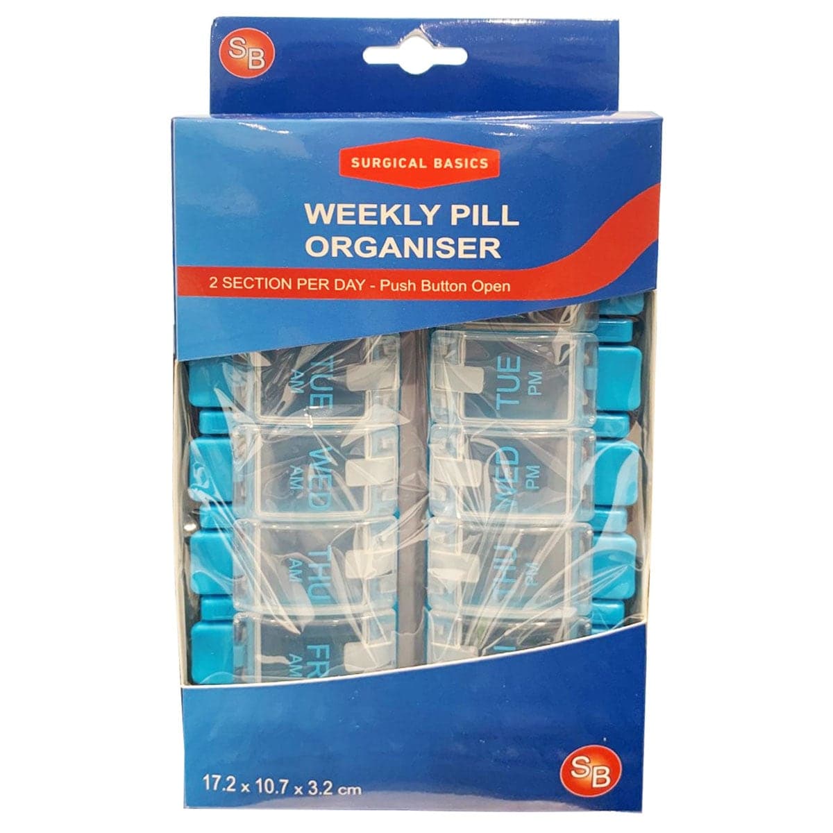 Thumbnail Surgical Basics Am/Pm Weekly Pill Organiser (Colours Selected At Random)