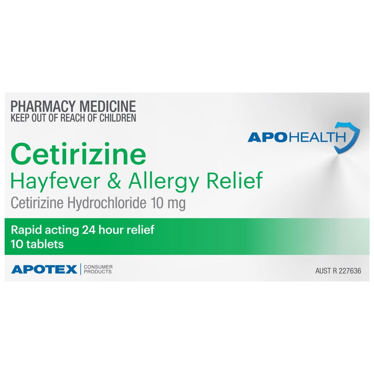 APOHEALTH Cetirizine Hayfever & Allergy Relief 10 Tablets