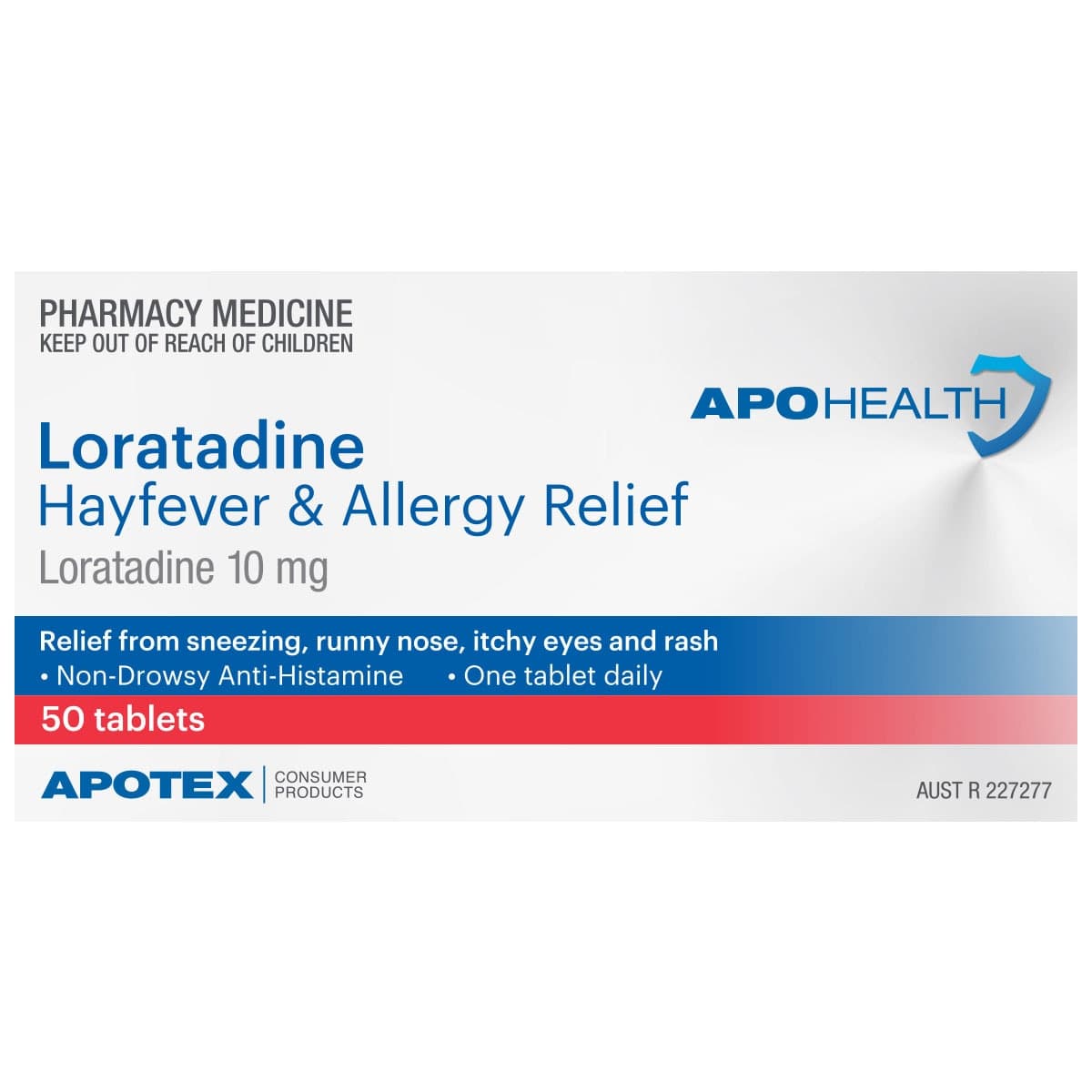 APOHEALTH Loratadine Hayfever & Allergy Relief 50 Tablets