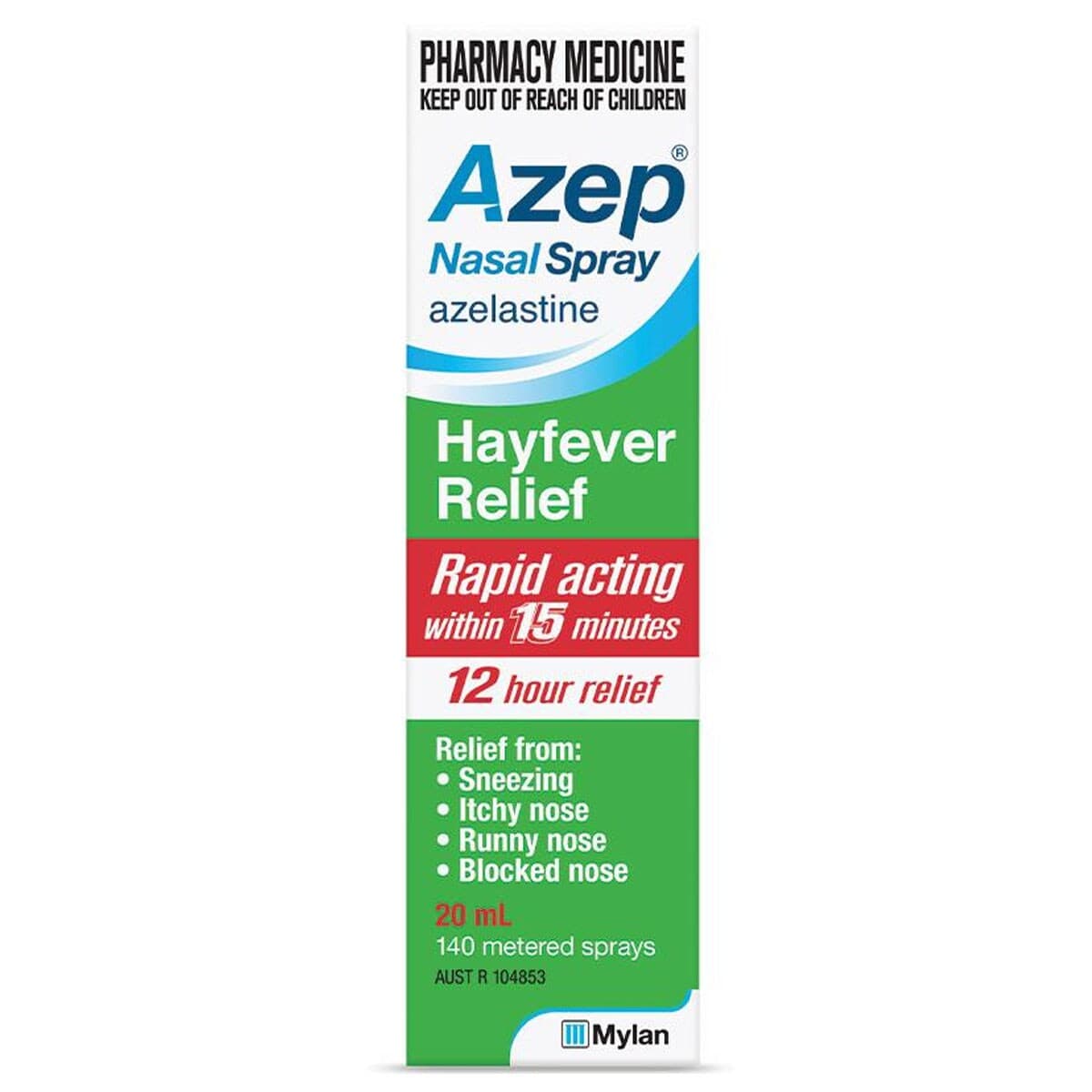 Azep Hayfever Relief Nasal Spray 20ml