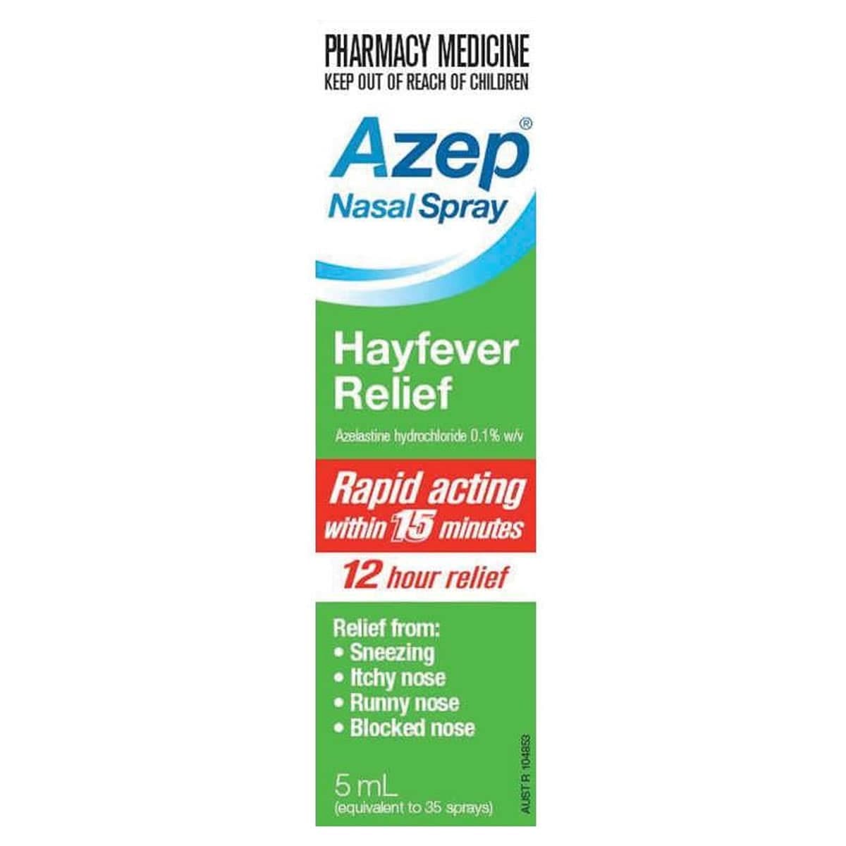 Azep Hayfever Relief Nasal Spray 5ml