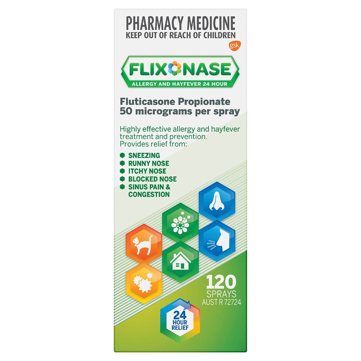 Flixonase Allergy & Hayfever 24 Hour Nasal Spray 120 Doses