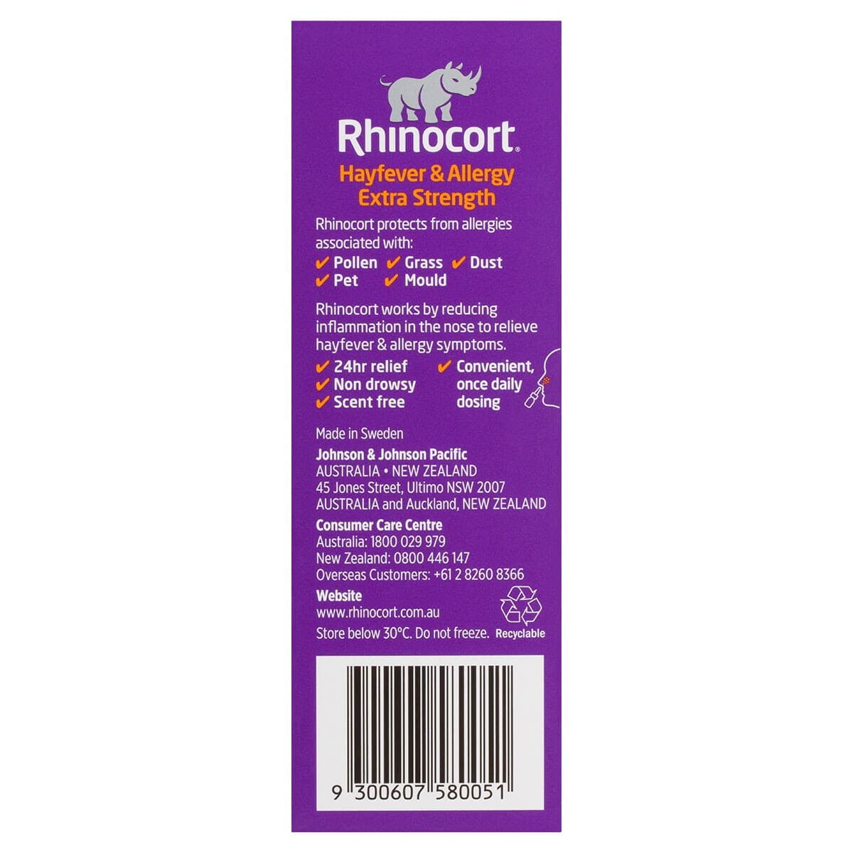 Thumbnail Rhinocort Hayfever & Allergy Extra Strength Nasal Spray 120 Sprays