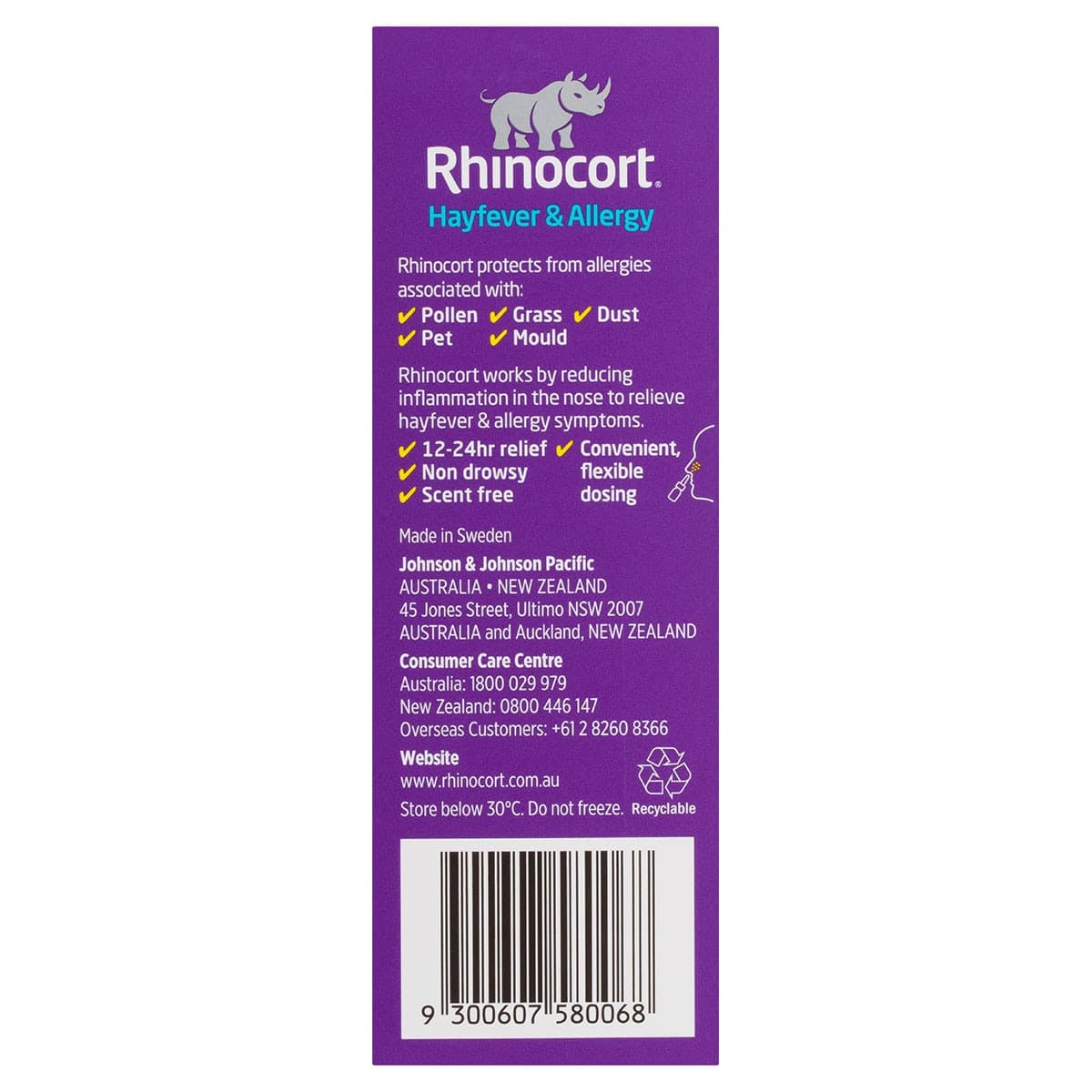 Thumbnail Rhinocort Hayfever & Allergy Original Nasal Spray 120 Sprays