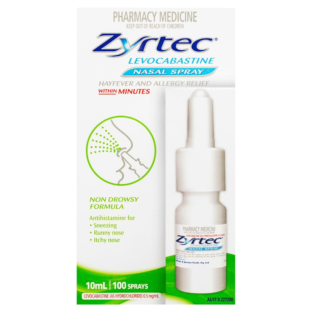 Zyrtec Antihistamine Nasal Spray Rapid Relief 10ml