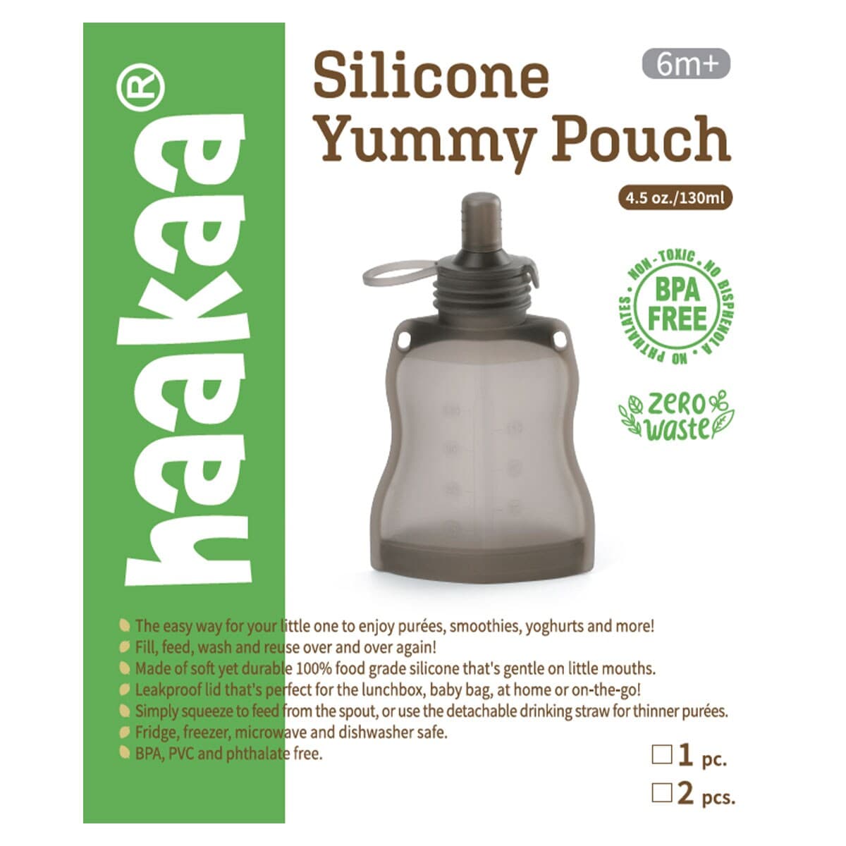 Thumbnail Haakaa Silicone Yummy Pouch 130Ml 2 Pack