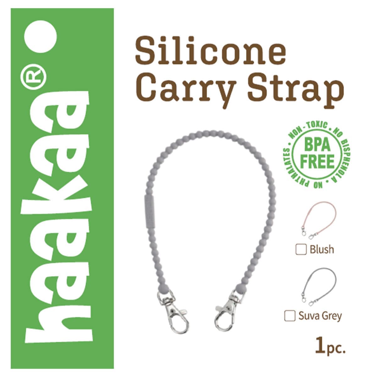 Thumbnail Haakaa Silicone Carry Strap Suva Grey