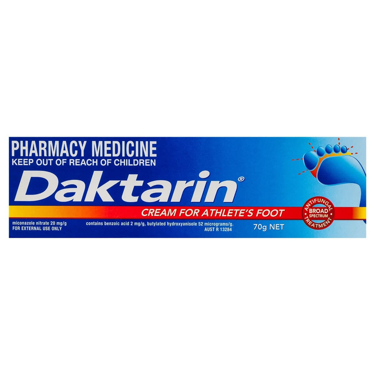 Daktarin Cream for Athletes Foot 70g