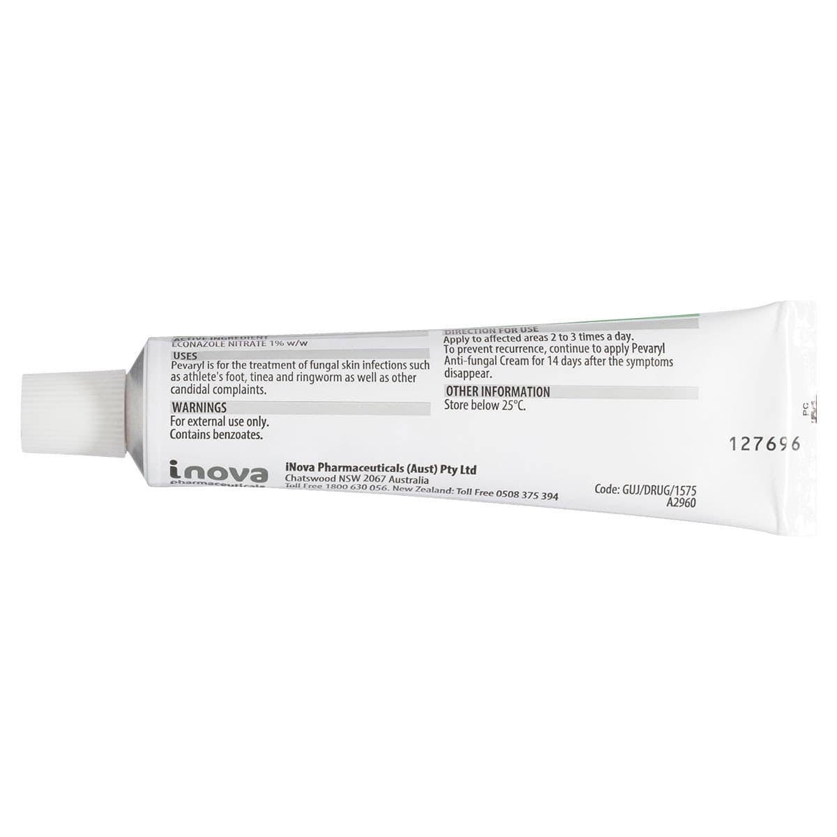 Thumbnail Pevaryl Anti-Fungal Cream 20g