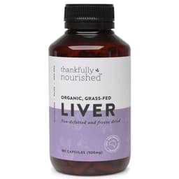 Thankfully Nourished Australian Organic Liver 180 Capsules