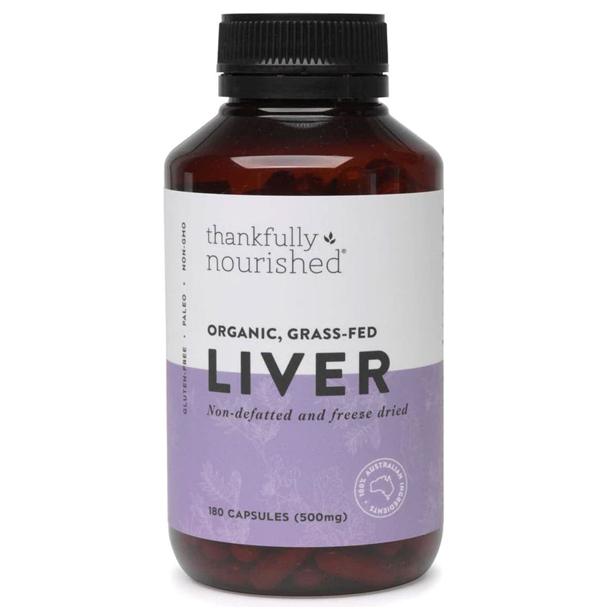 Thumbnail Thankfully Nourished Australian Organic Liver 180 Capsules