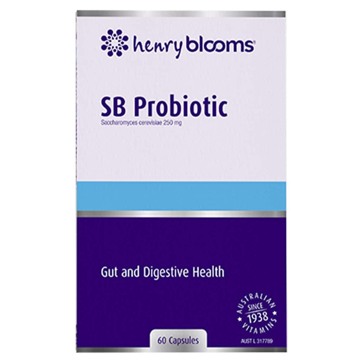 Henry Blooms Sb Probiotic Gut & Digestive Health 60 Capsules