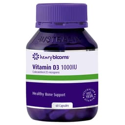 Henry Blooms Vitamin D3 1000Iu 60 Capsules