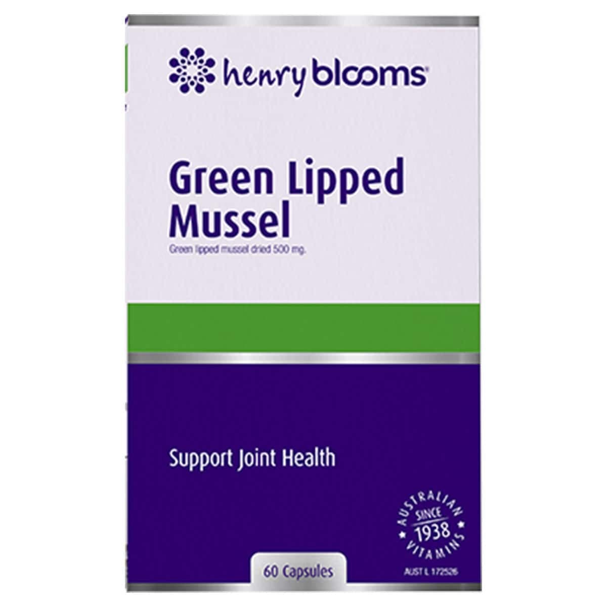 Henry Blooms Green Lipped Mussel 60 Capsules