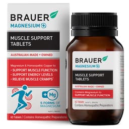 Brauer Magnesium+ Muscle Support 60 Tablets